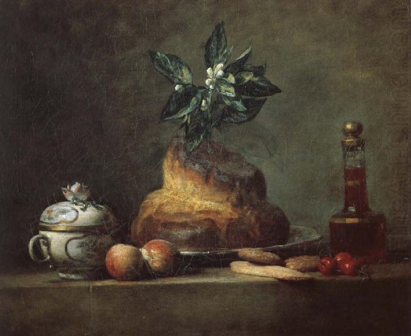 Round cake, Jean Baptiste Simeon Chardin